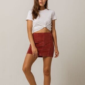 Corduroy Mini Skirt
